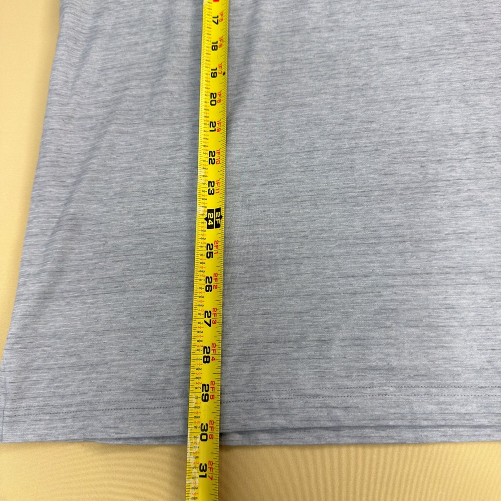 TravisMathew Heater Polo Shirt Heather Grey XL Golf Performance 1MW395 - Picture 4 of 12